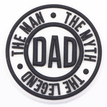 Shoes Charms for DAD PVC Shoes Decoration for Clogs Bracelet Shoes Sandals Accessories for Men Father'S Day Birthday Gift