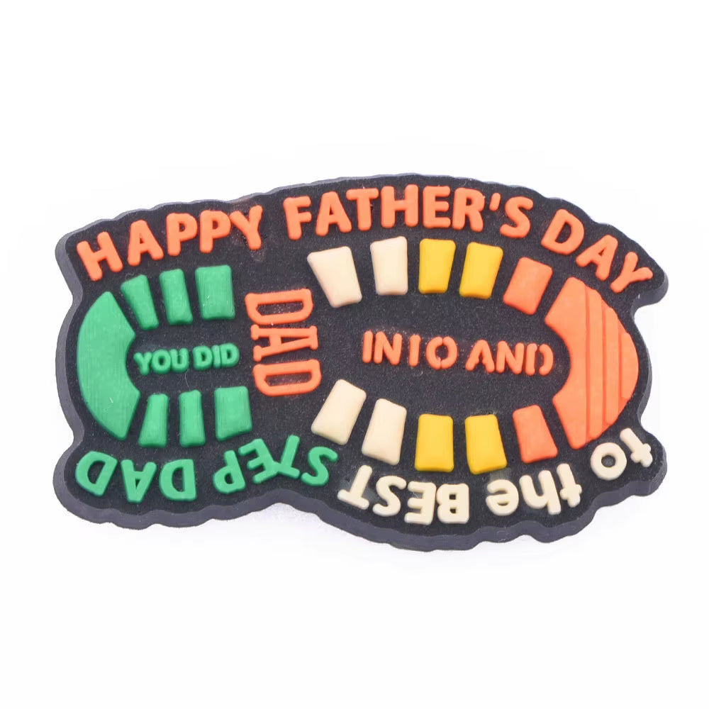 Shoes Charms for DAD PVC Shoes Decoration for Clogs Bracelet Shoes Sandals Accessories for Men Father'S Day Birthday Gift