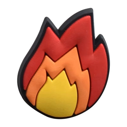 1Pcs PVC Fireman Shoe Charms for Crocs DIY Badge Woman Clogs Buckle Kids Pins Decoration Jeans Shoe Accessories X-Mas Gift