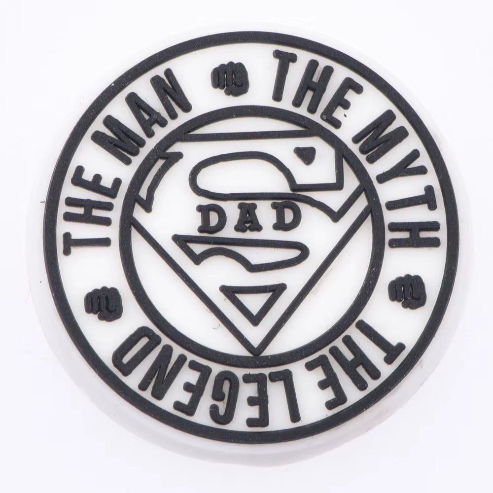 Shoes Charms for DAD PVC Shoes Decoration for Clogs Bracelet Shoes Sandals Accessories for Men Father'S Day Birthday Gift